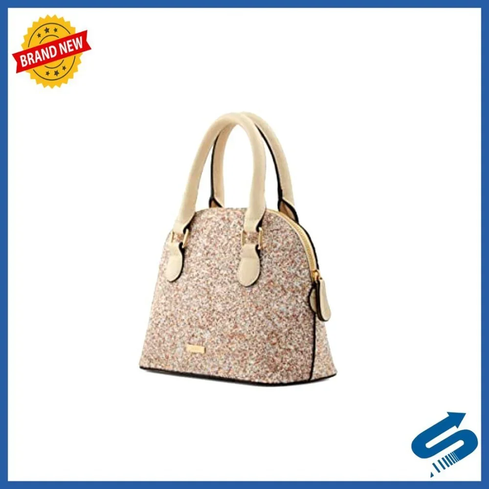 Small Dome Satchel Handbag, Synthetic, Compact Day to Night Bag